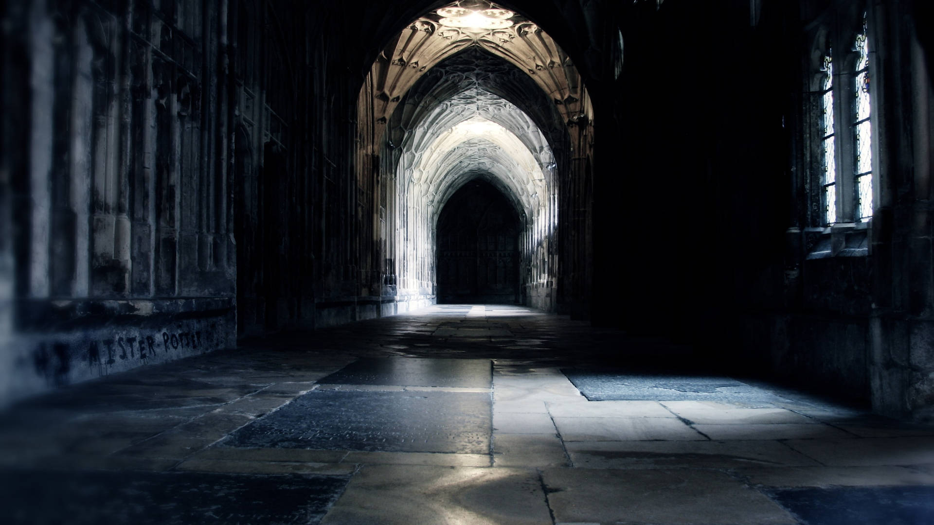 Snyggharry Potter Hogwarts-korridor. Wallpaper