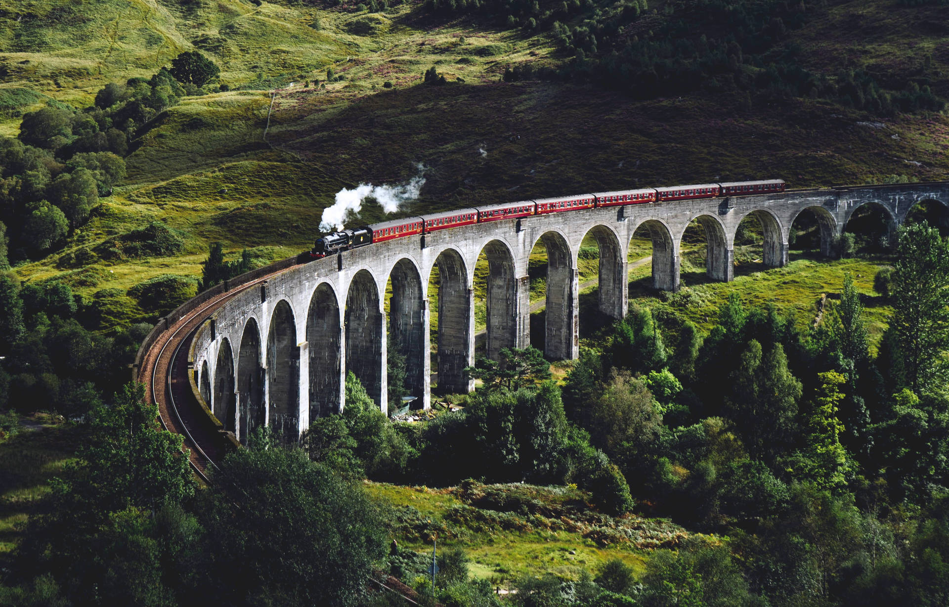Cool Harry Potter Train Bridge Wallpaper