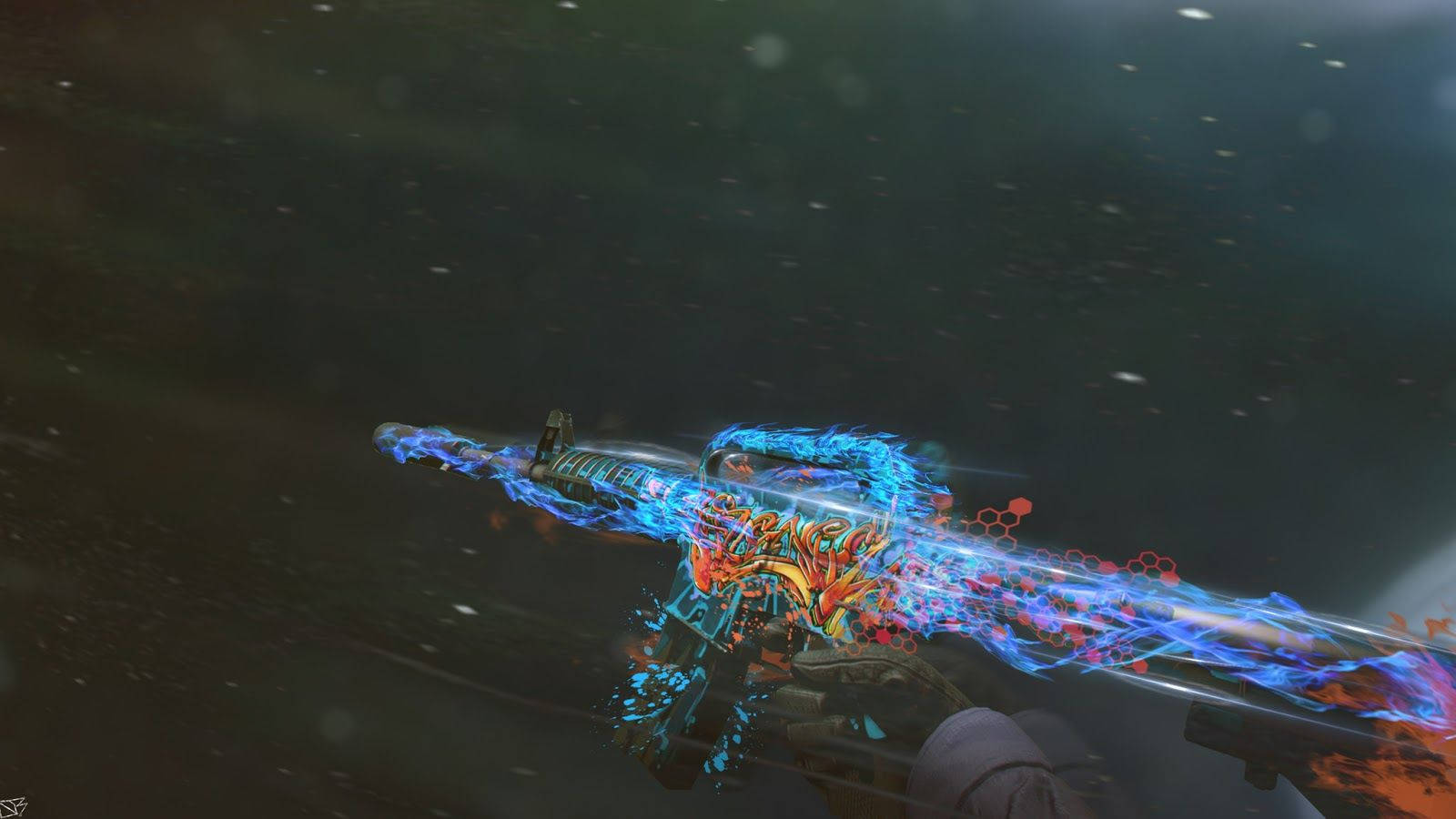 Get ready to dominate the virtual battlefield with this badass CSGO gun Wallpaper