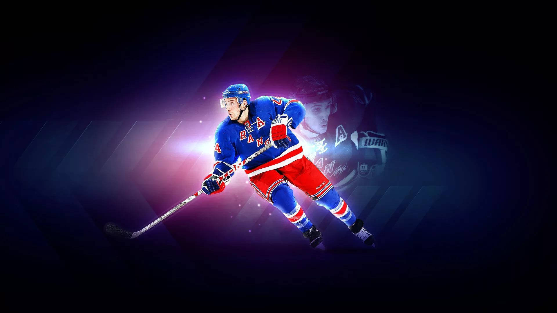 Pro hockey players in action Wallpaper