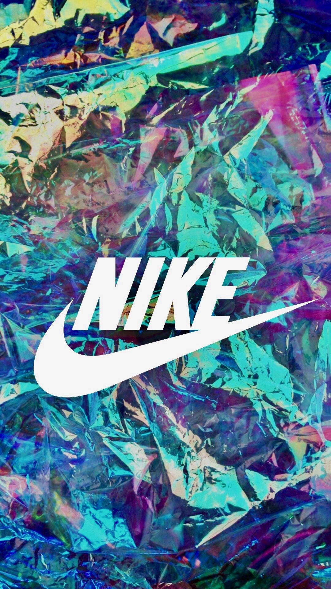 Cool Holografisk Nike Logo Wallpaper