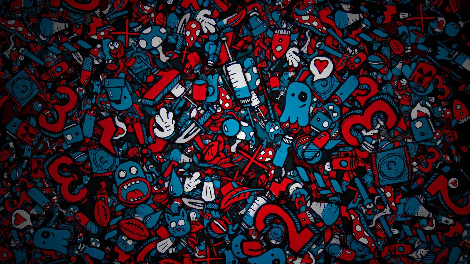 Cool Icon Doodle Art Wallpaper