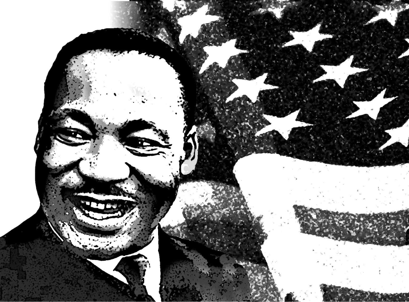 Cool Illustration Of Martin Luther King Background
