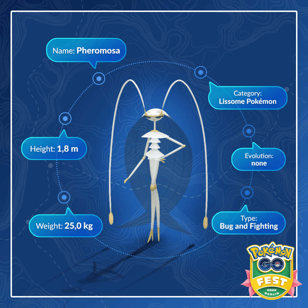 Infografíagenial De Pheromosa Pokémon. Fondo de pantalla