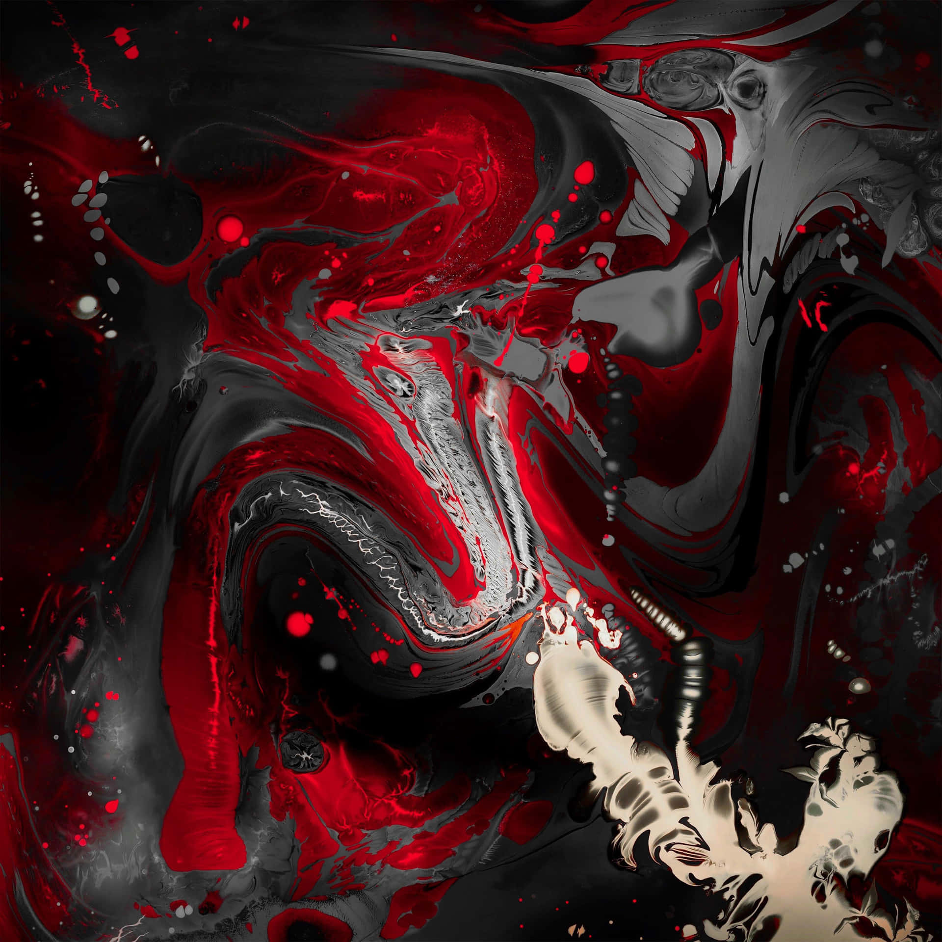 Cooleipad Pro Hintergrundbilder In Rot Und Schwarz Marmor Wallpaper