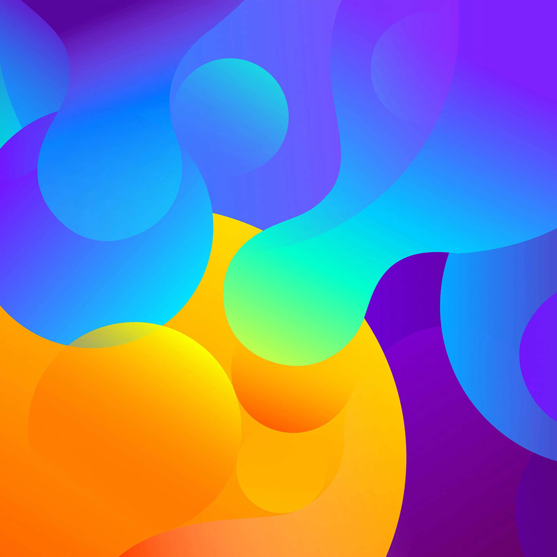 Cool iPad Pro Kunst farverig Floral Pattern Wallpaper Wallpaper