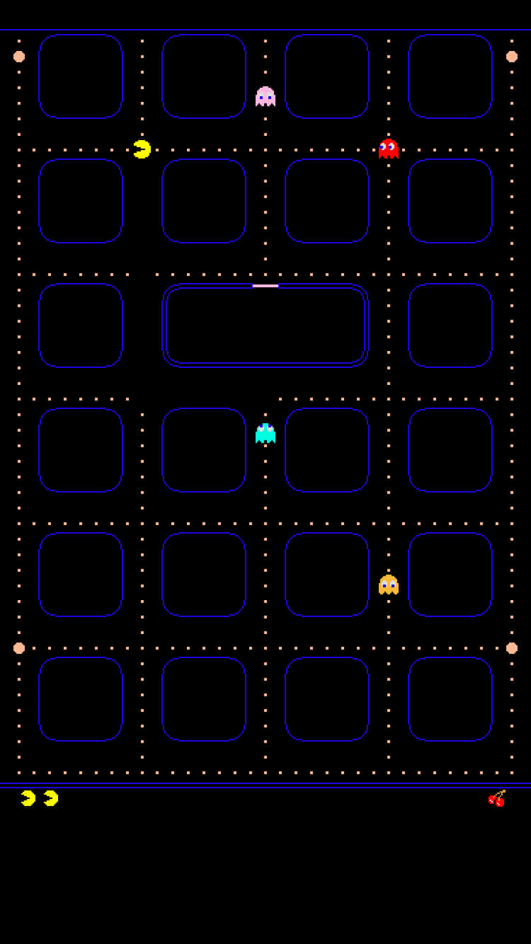 Cool iPhone Home Screen Pac-Man Game Wallpaper