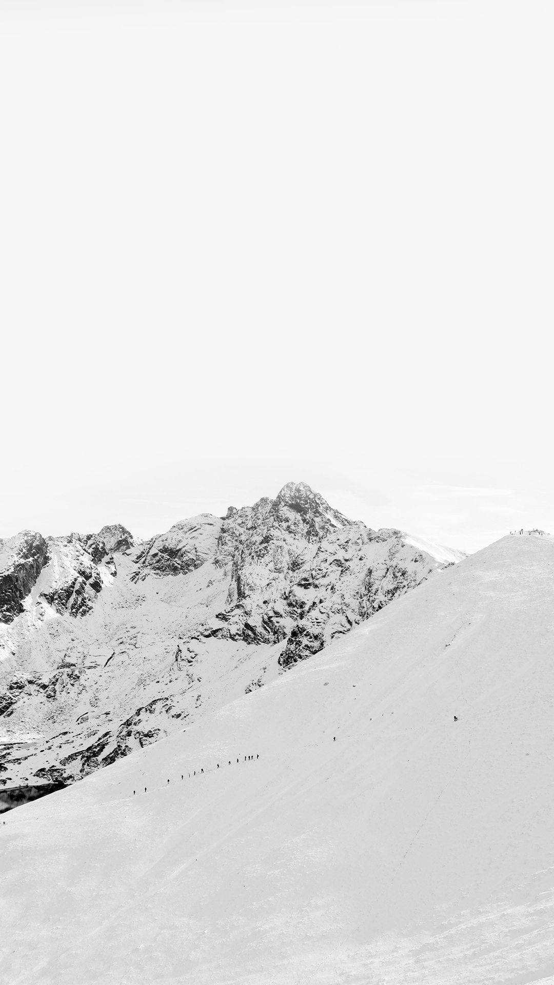 Cooleiphone Weißer Bergaufstieg Wallpaper