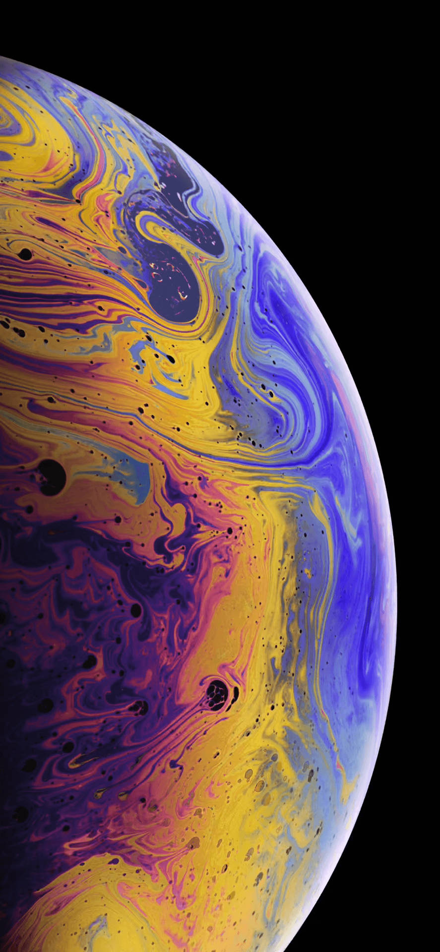 Cool Iphone Xs Max Bubble Surface Wallpaper