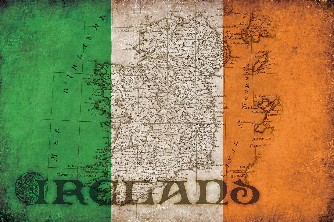 Cool Irish Map Wallpaper