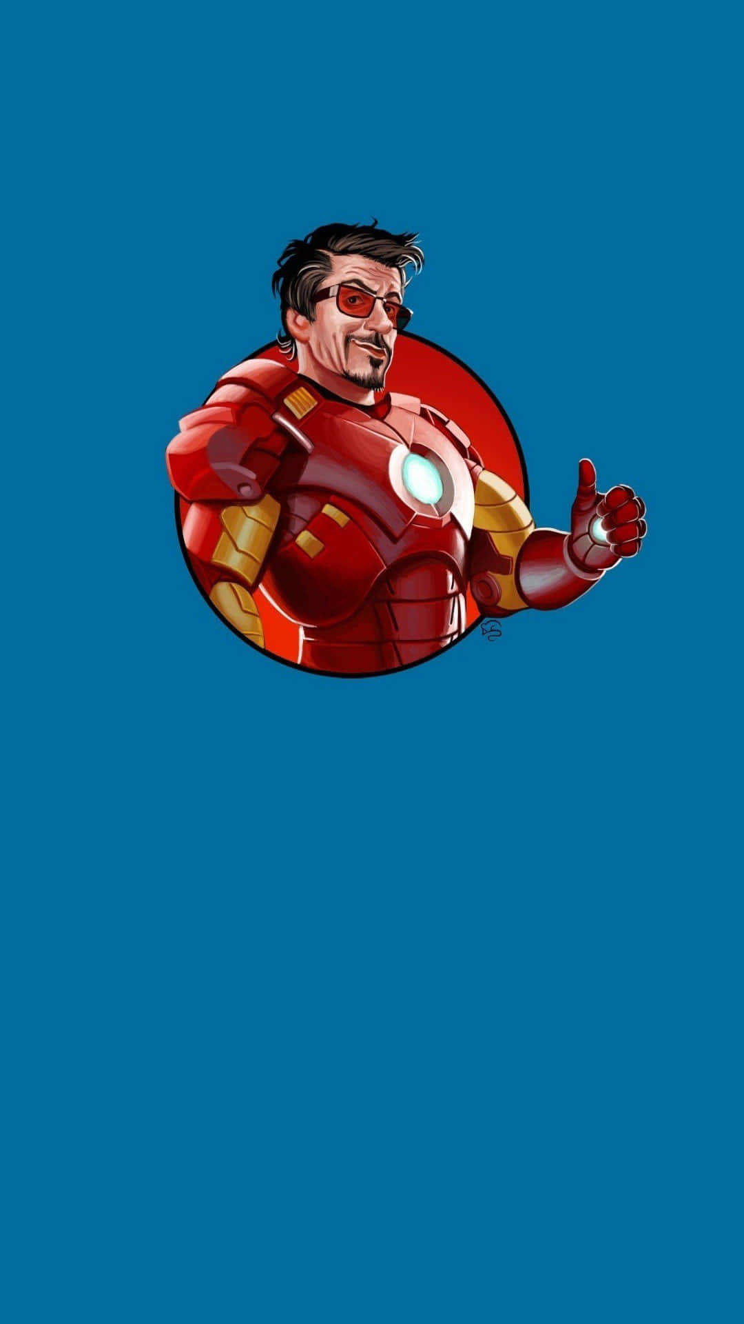En stilren, skarp kant, superhelt inspireret iPhone til det moderne Iron Man-fan. Wallpaper