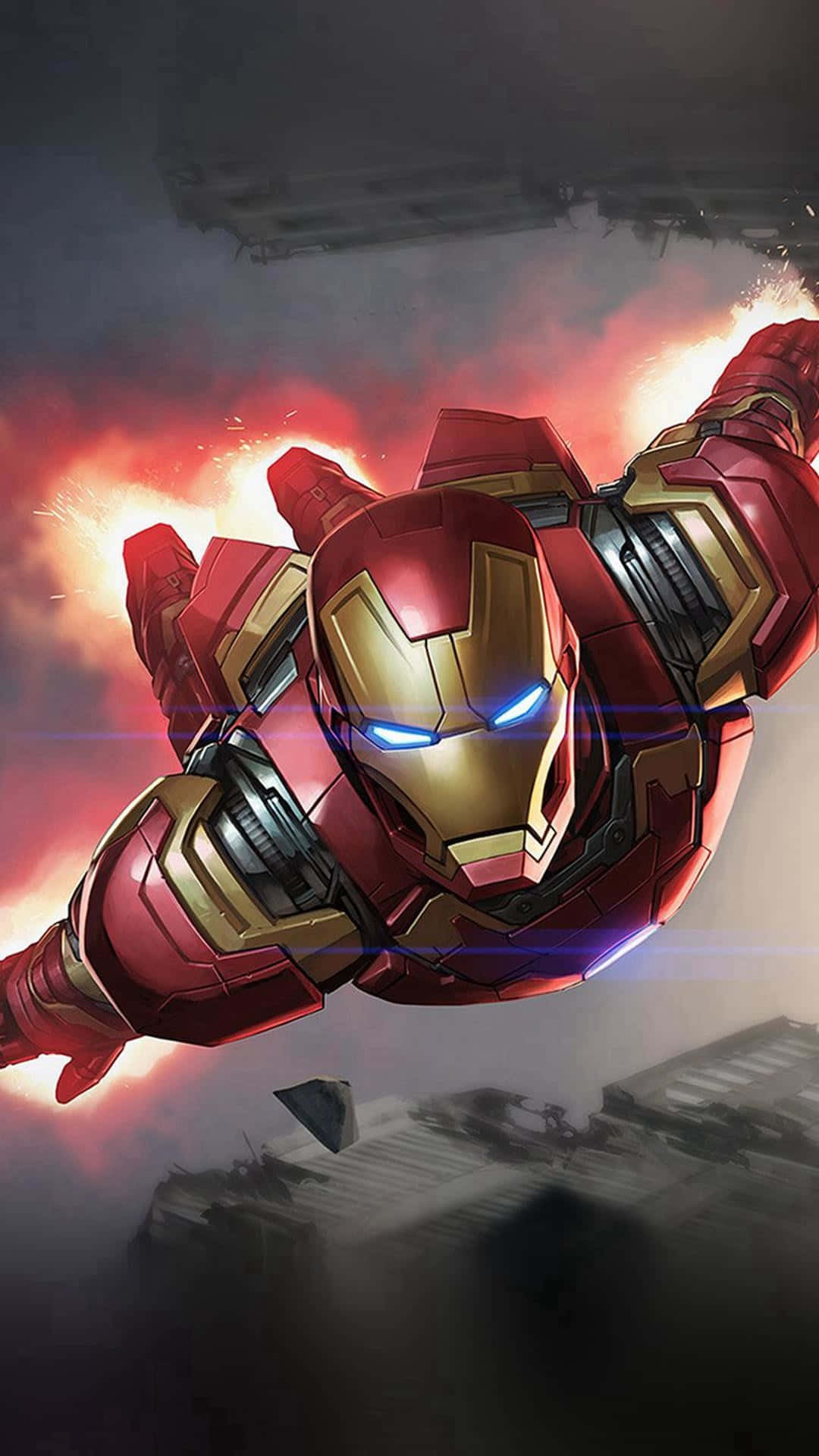 Verbessernsie Ihr Iphone Mit Diesem Beeindruckenden Cool Iron Man Hintergrundbild. Wallpaper
