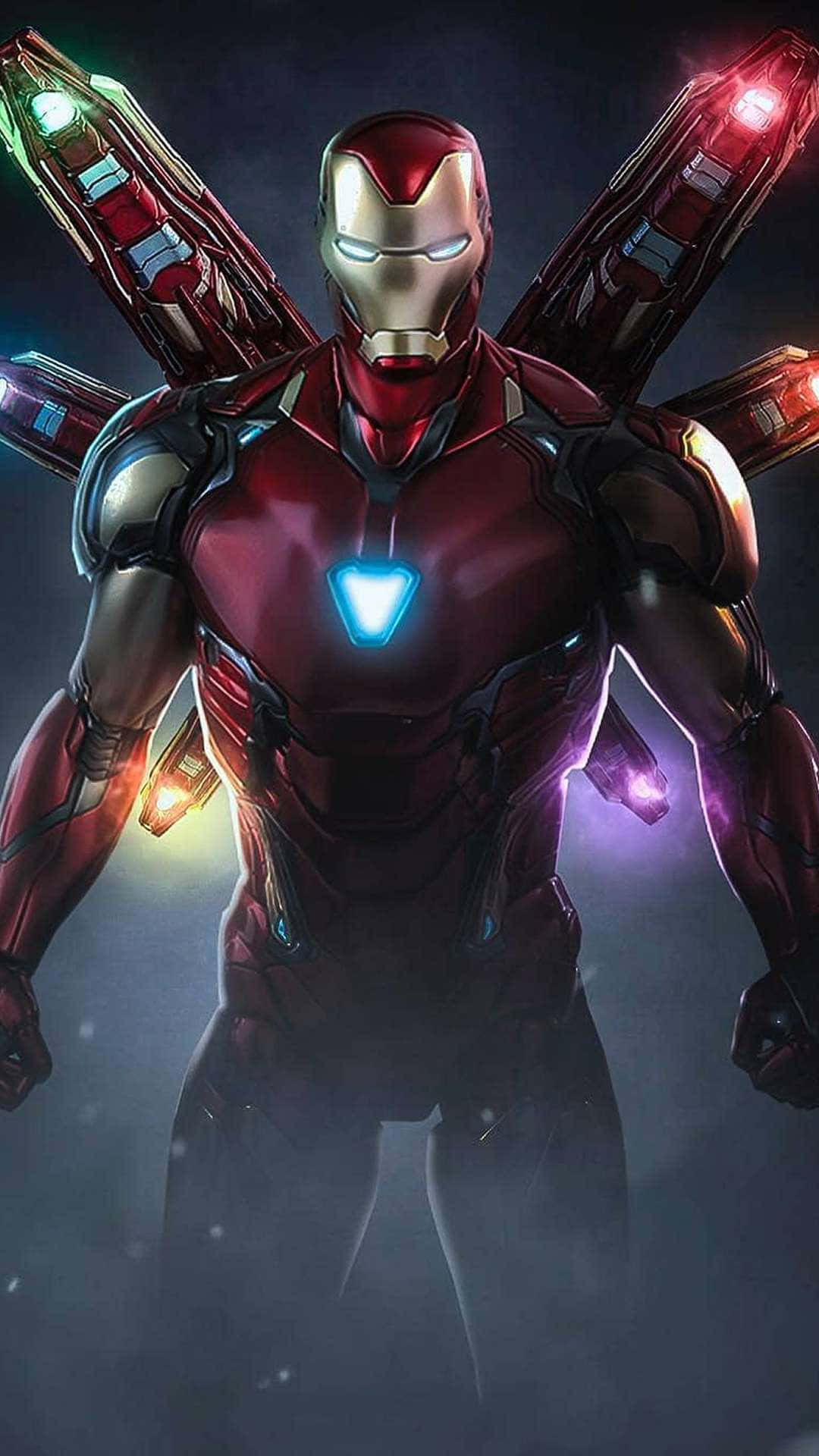 Visaupp Din Kärlek För Iron Man Med Denna Fantastiska Iphone-bakgrundsbild. Wallpaper