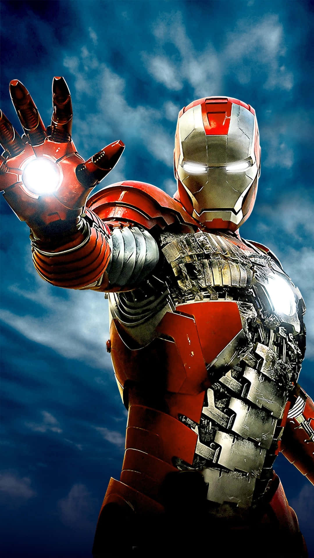 Cool 3d Iron Man Over The Sky Iphone Wallpaper