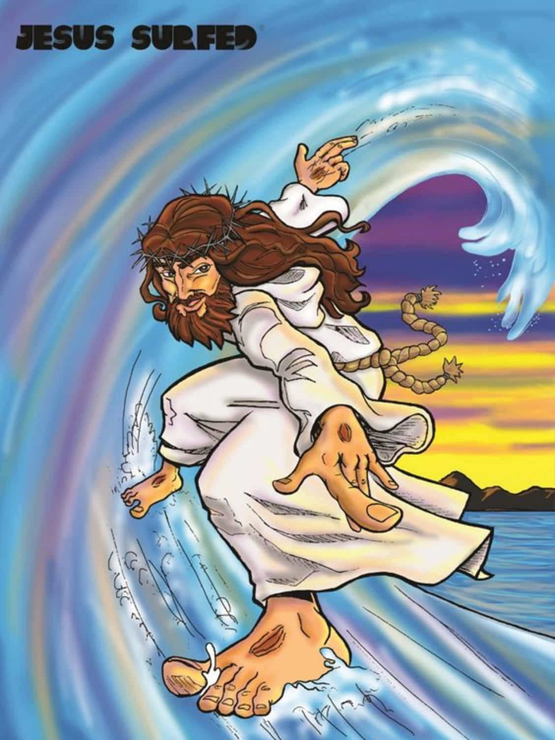 Cool Jesus Uses His Superpowers For Good Wallpaper