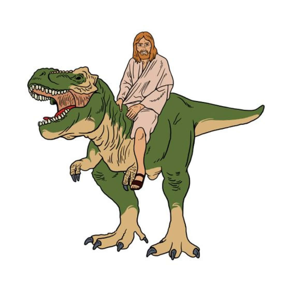 Cool Jesus Dinosaur Wallpaper