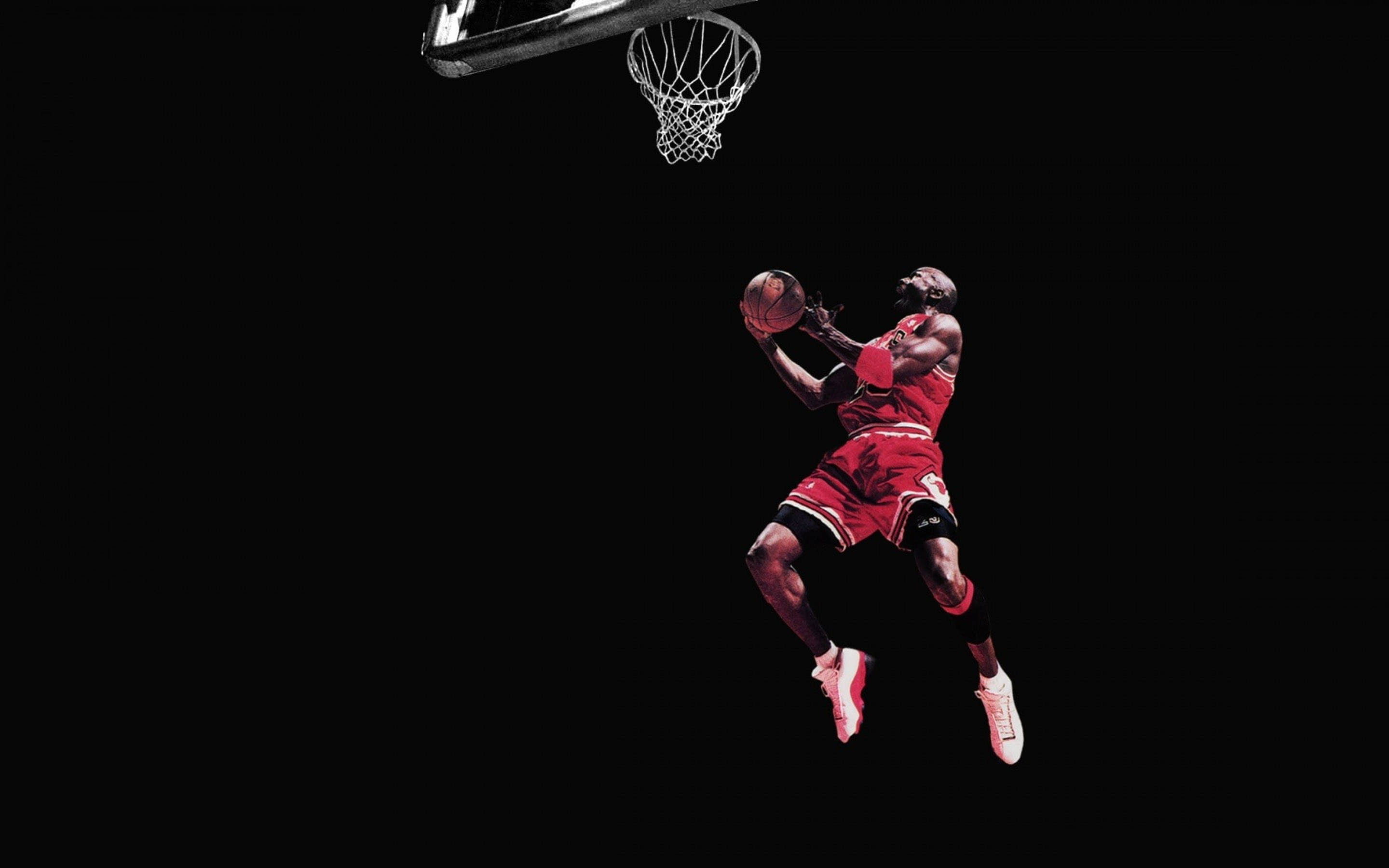 Cool Jordan In Mid-air Moment Picture