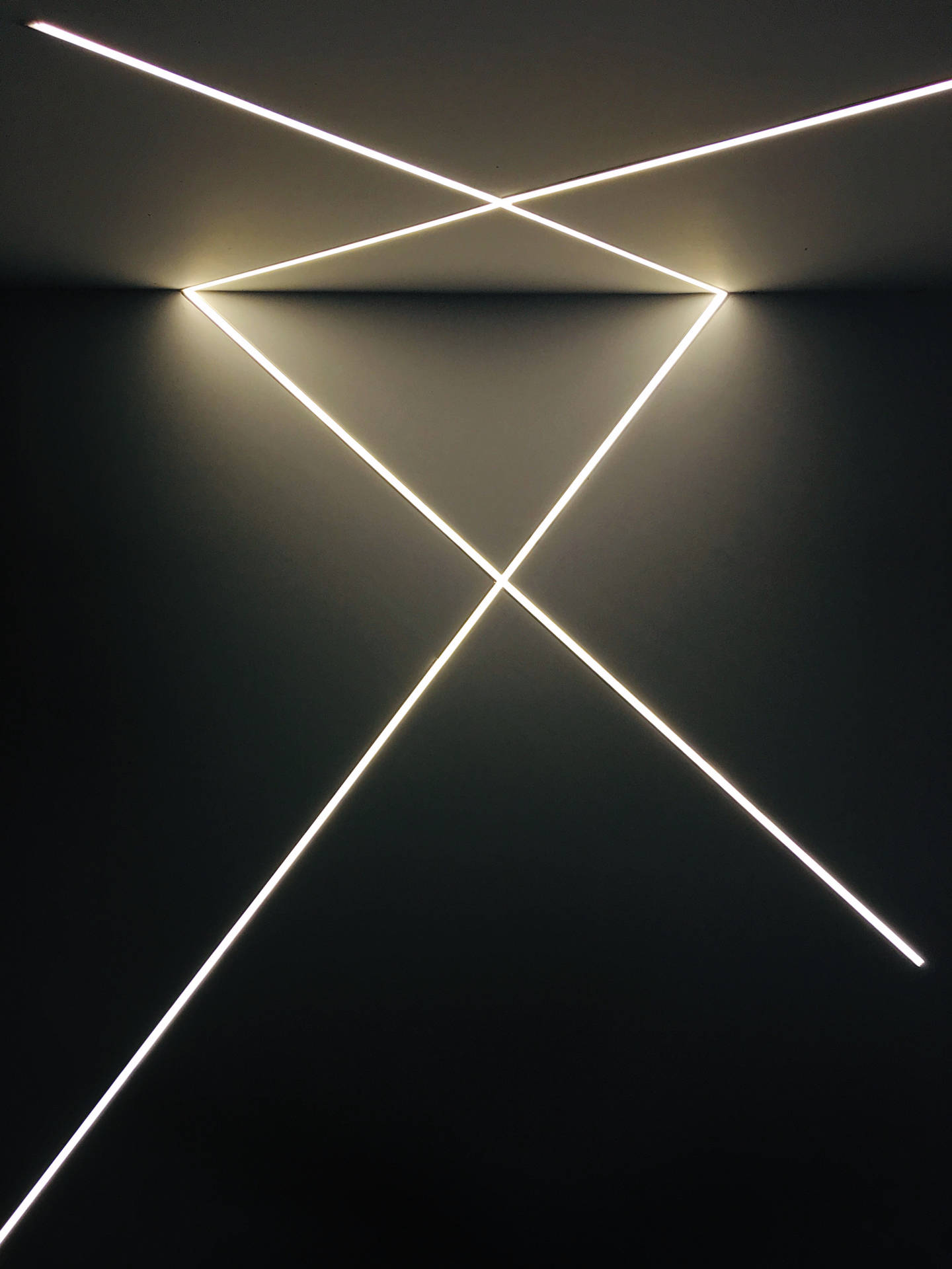 A Light Wall With Two Lines Of Light Wallpaper