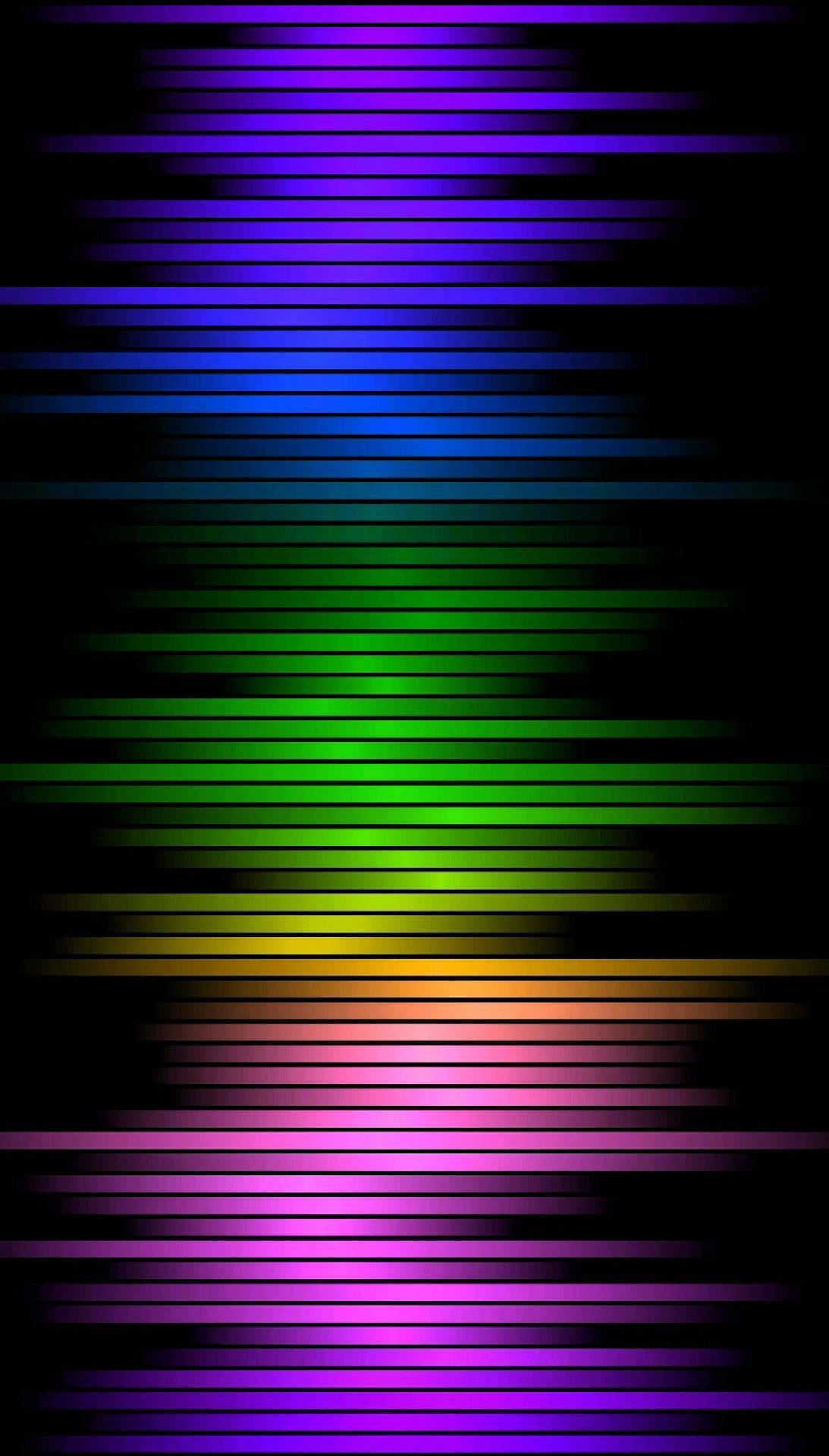Regenbogenfarbenelinien Auf Schwarzem Hintergrund Wallpaper