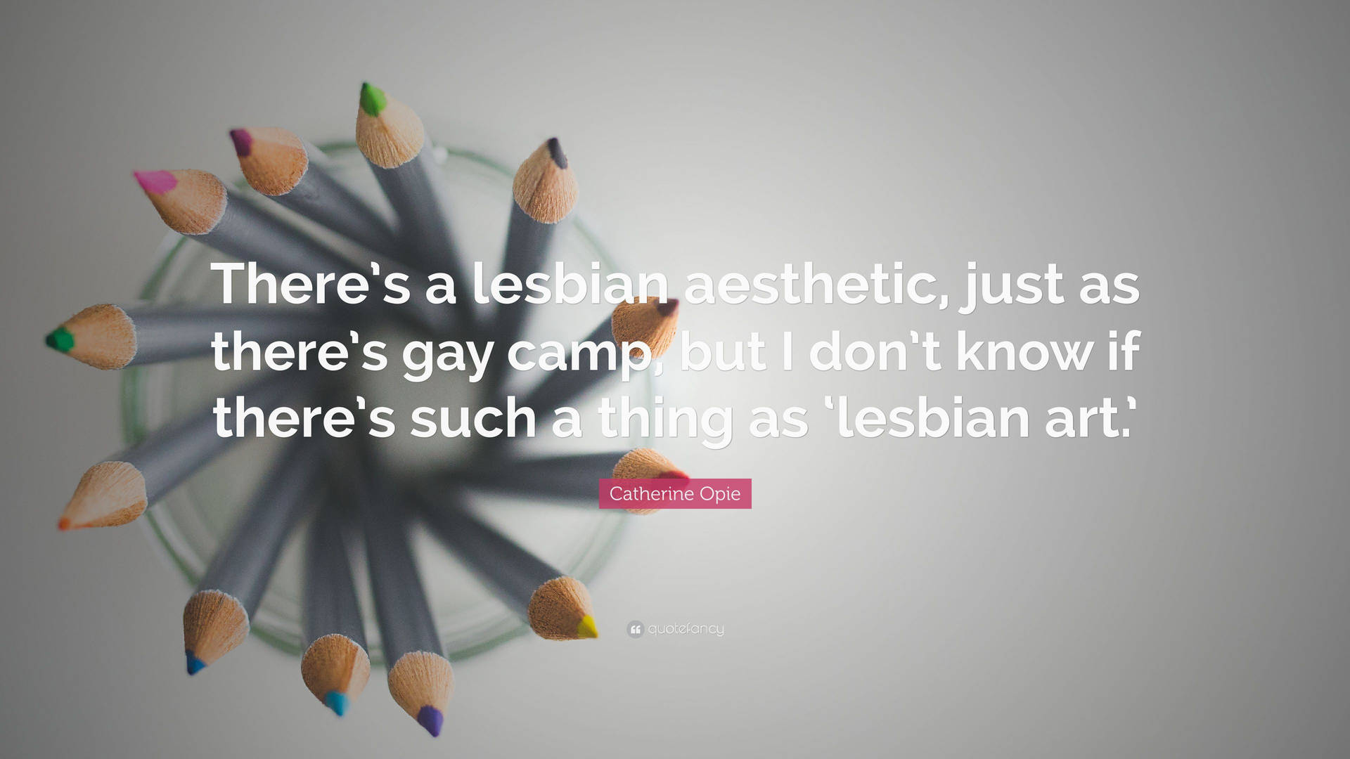 Cool Lesbisk Estetisk Citat Wallpaper