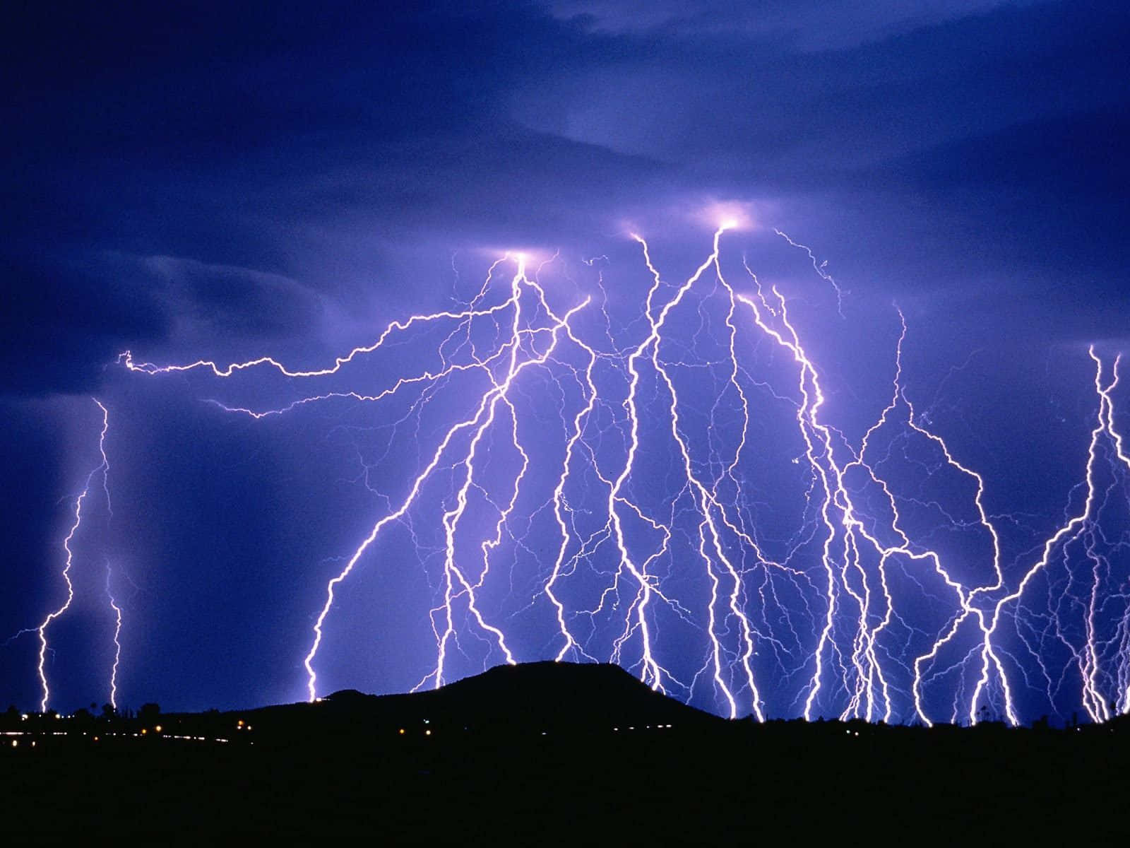 Brighten Up The Night With Cool Lightning Wallpaper