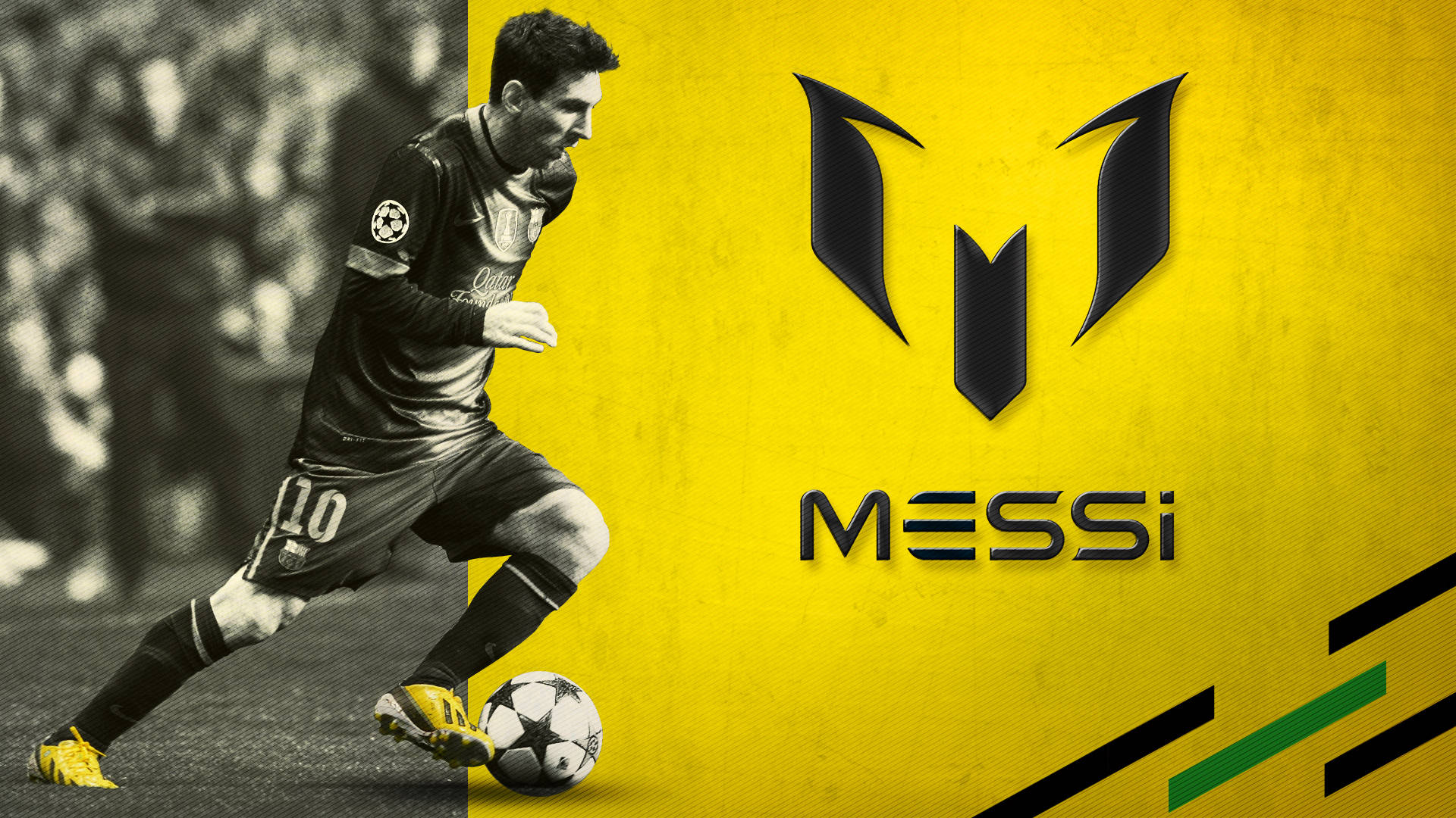 Cool Lionel Messi Poster Wallpaper