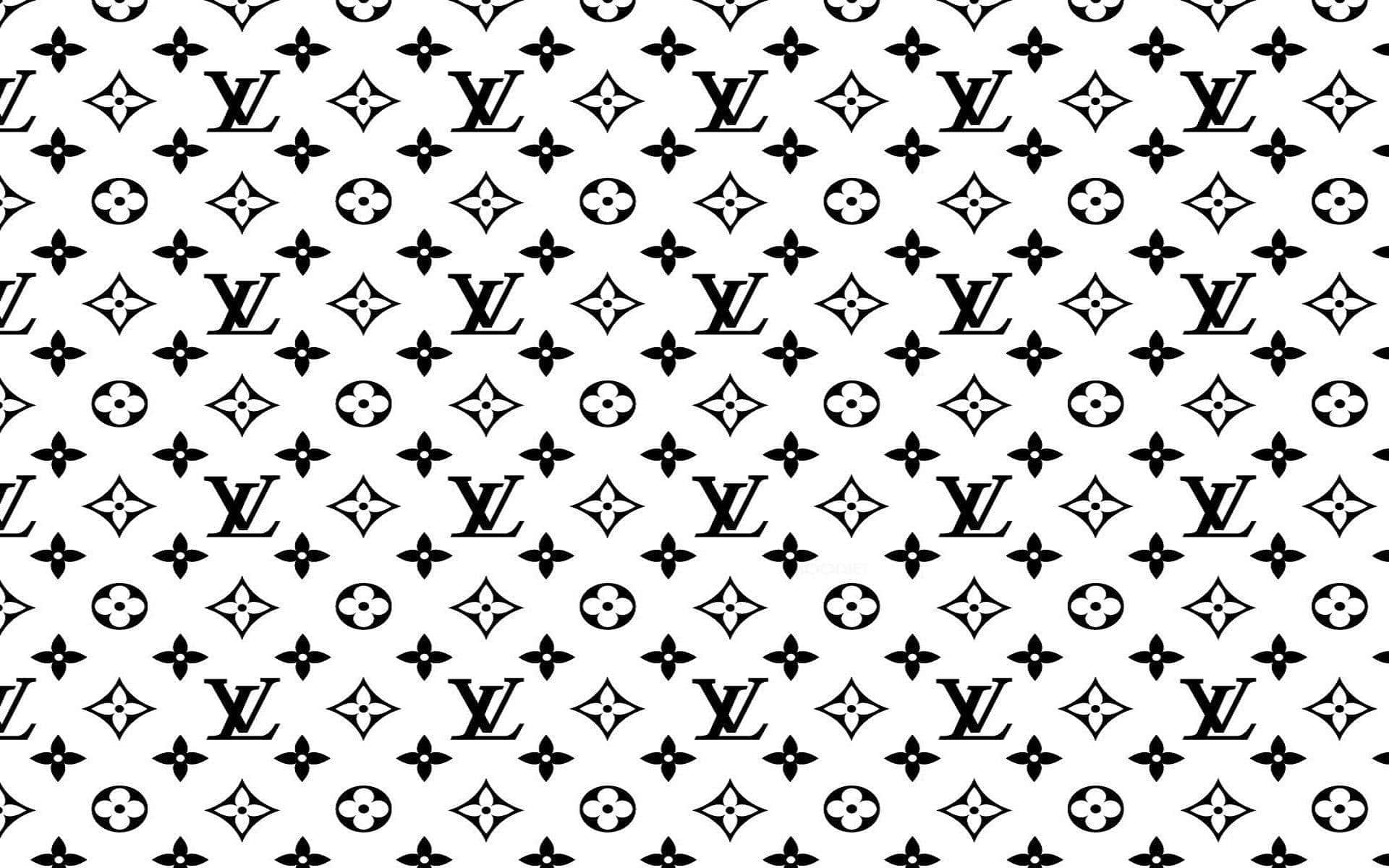 Fåen Stilren Look Med Detta Coola Louis Vuitton-design På Din Dator- Eller Mobilbakgrund. Wallpaper