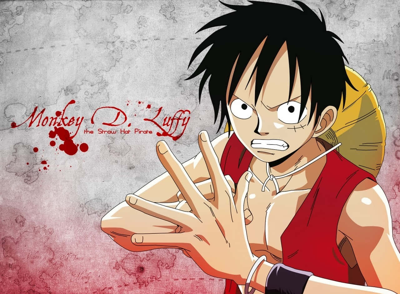 Luffy Challenges Fate Wallpaper