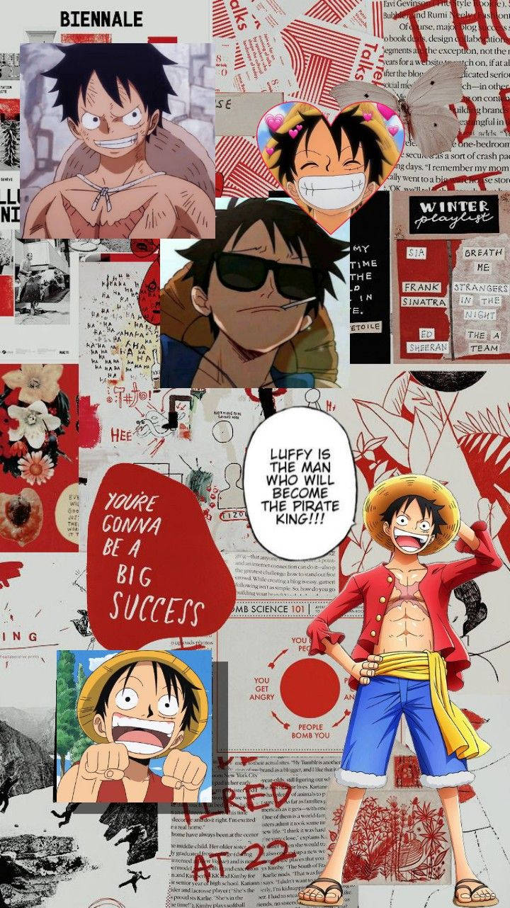 Cool Luffy One Piece Aesthetic Wallpaper