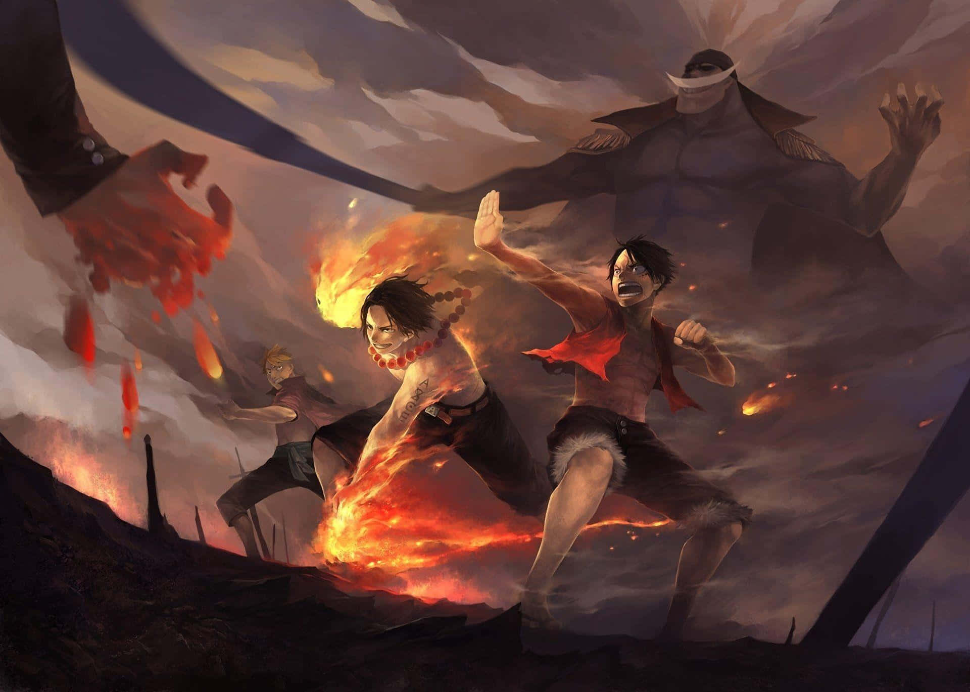Cool Luffy Fighting Wallpaper