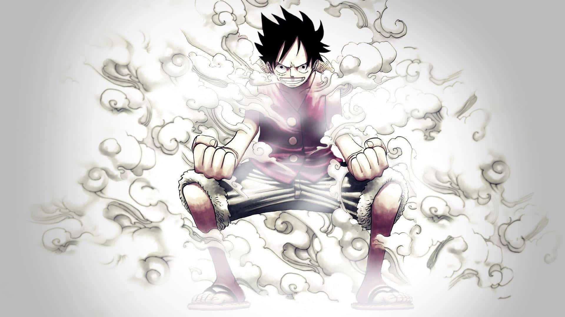 Cool Luffy Ready to Take On the Next Challenge Wallpaper