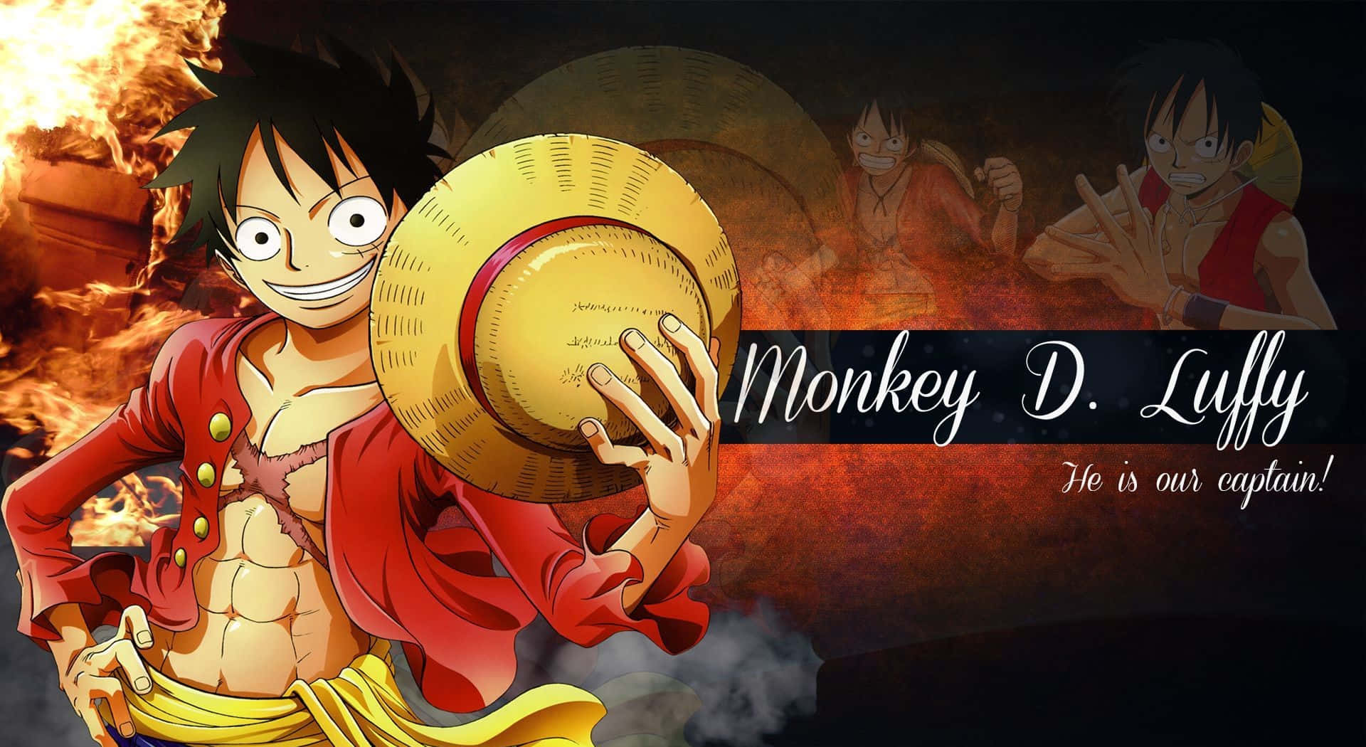 A cool Luffy wallpaper featuring the pirate king Wallpaper