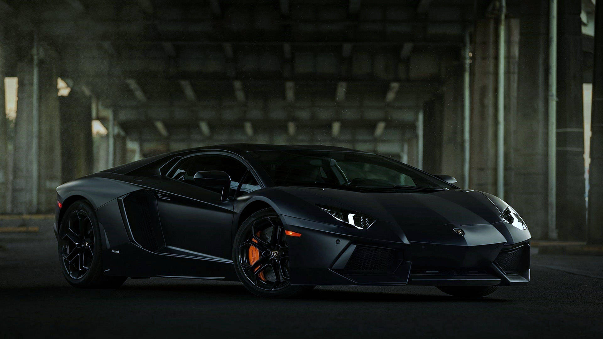 Automóvileslujosos Y Geniales: Automóvil Negro Lamborghini Fondo de pantalla