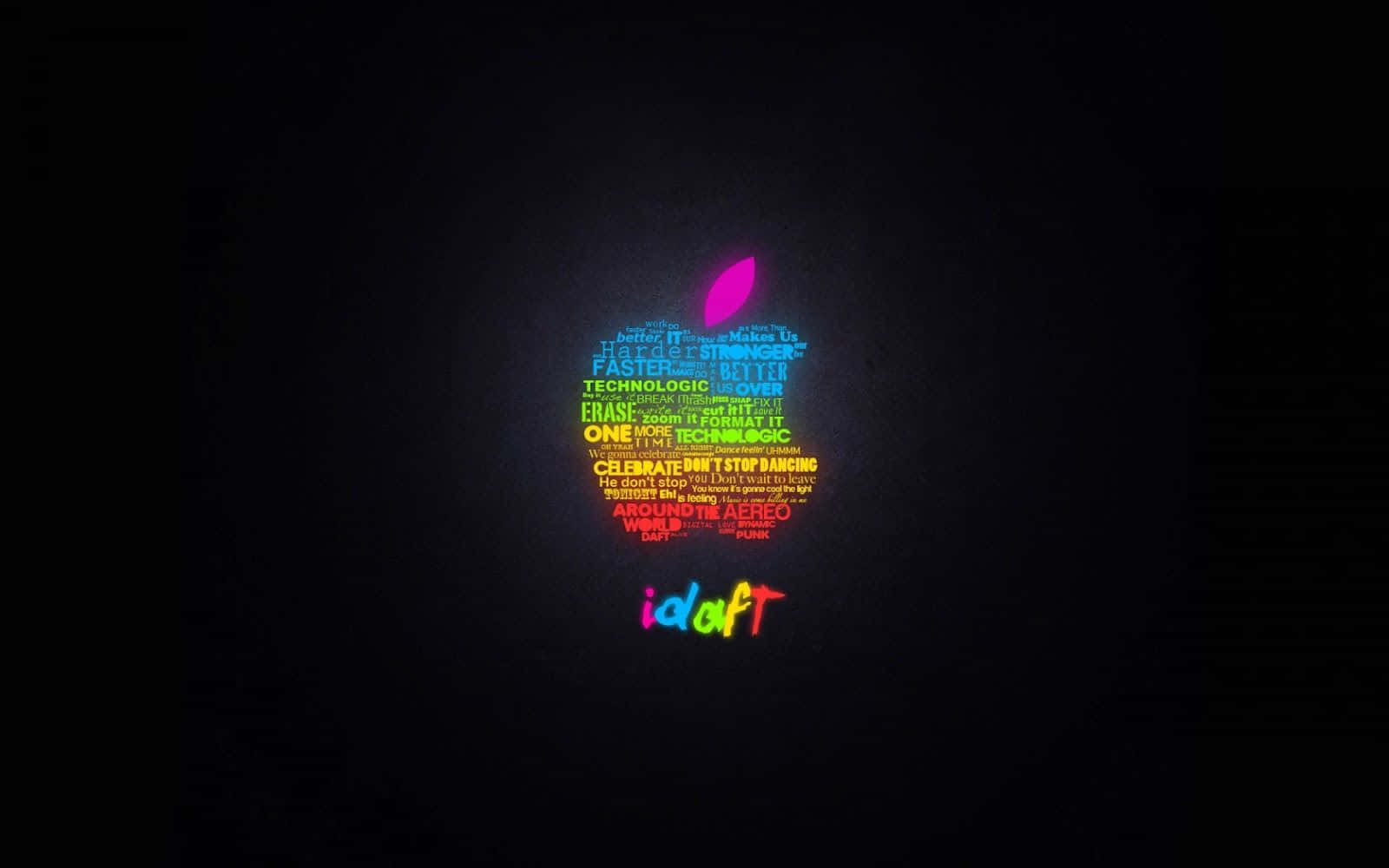 Cool Mac Logo Classic Colors Wallpaper
