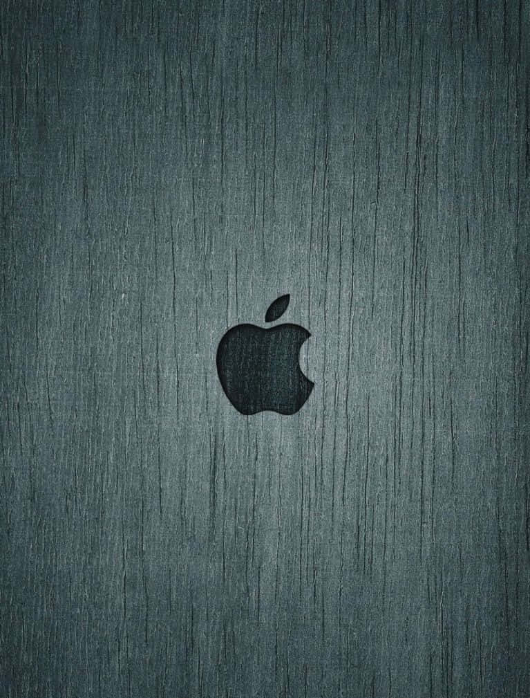 Cool Mac Logo Gray Wood Wallpaper