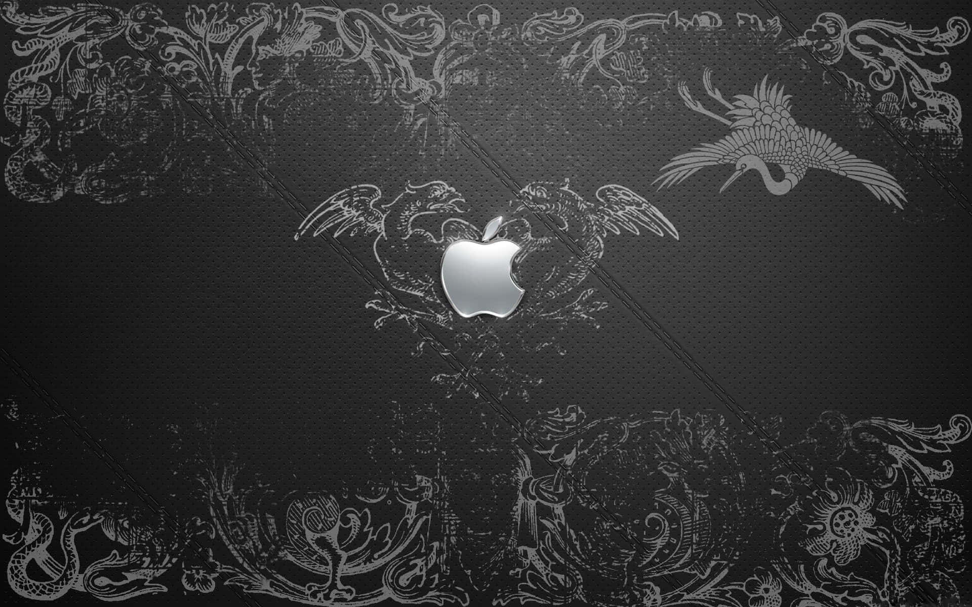 Cool Mac Logo Guarded By Griffins Wallpaper