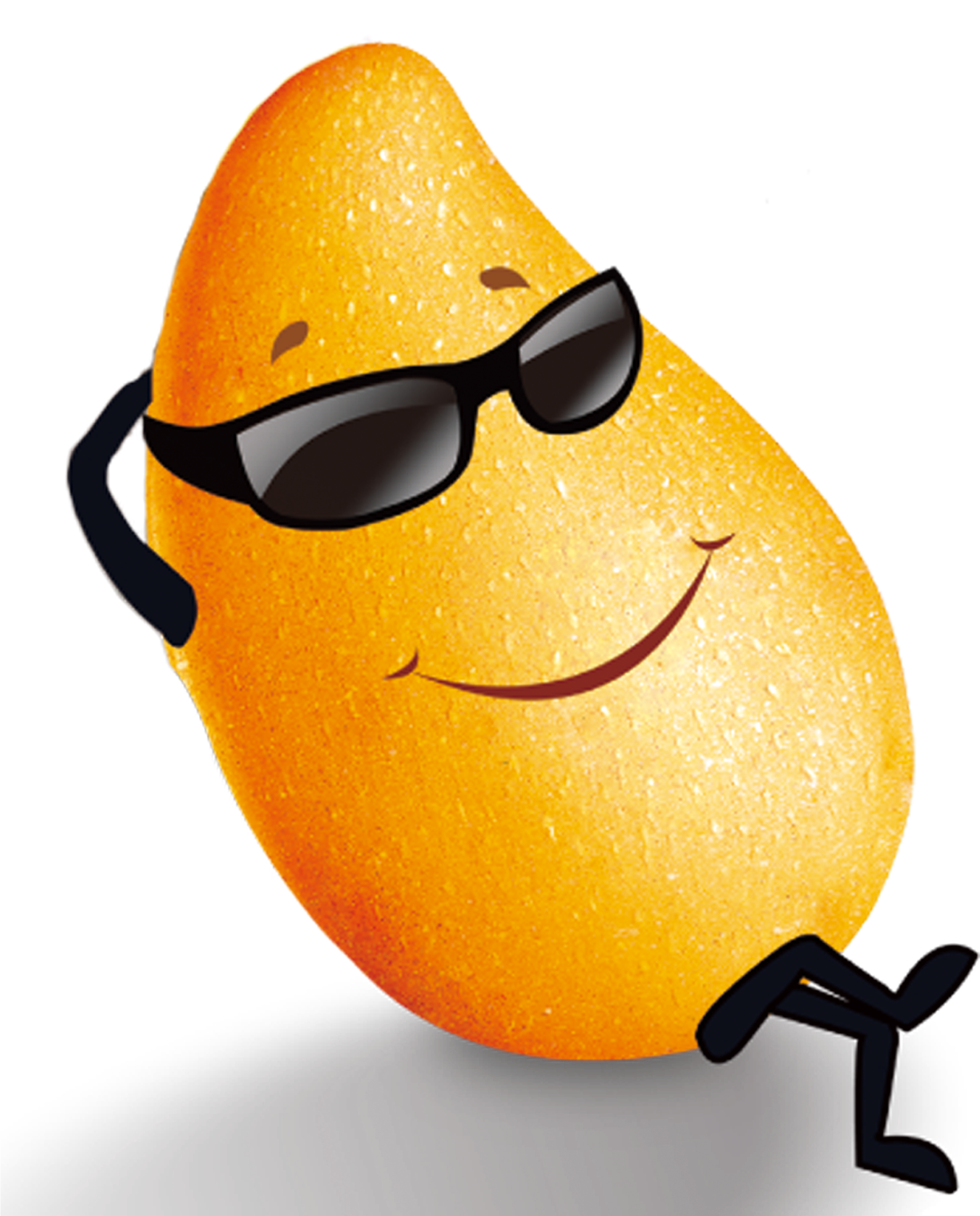 Cool Mango Character Sunglasses PNG