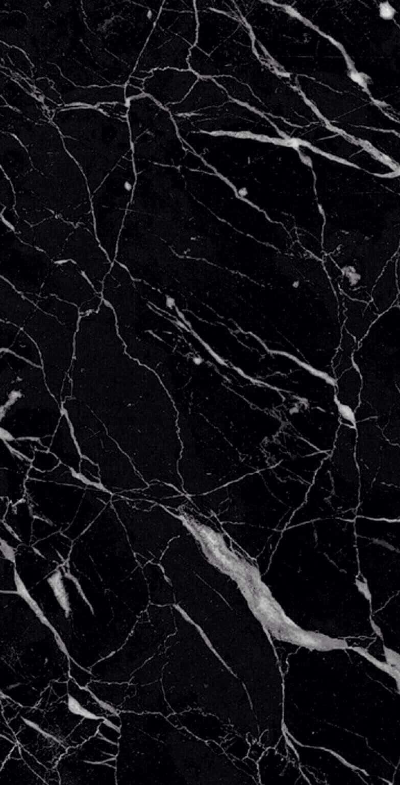 Black Marble With White Streaks Wallpaper