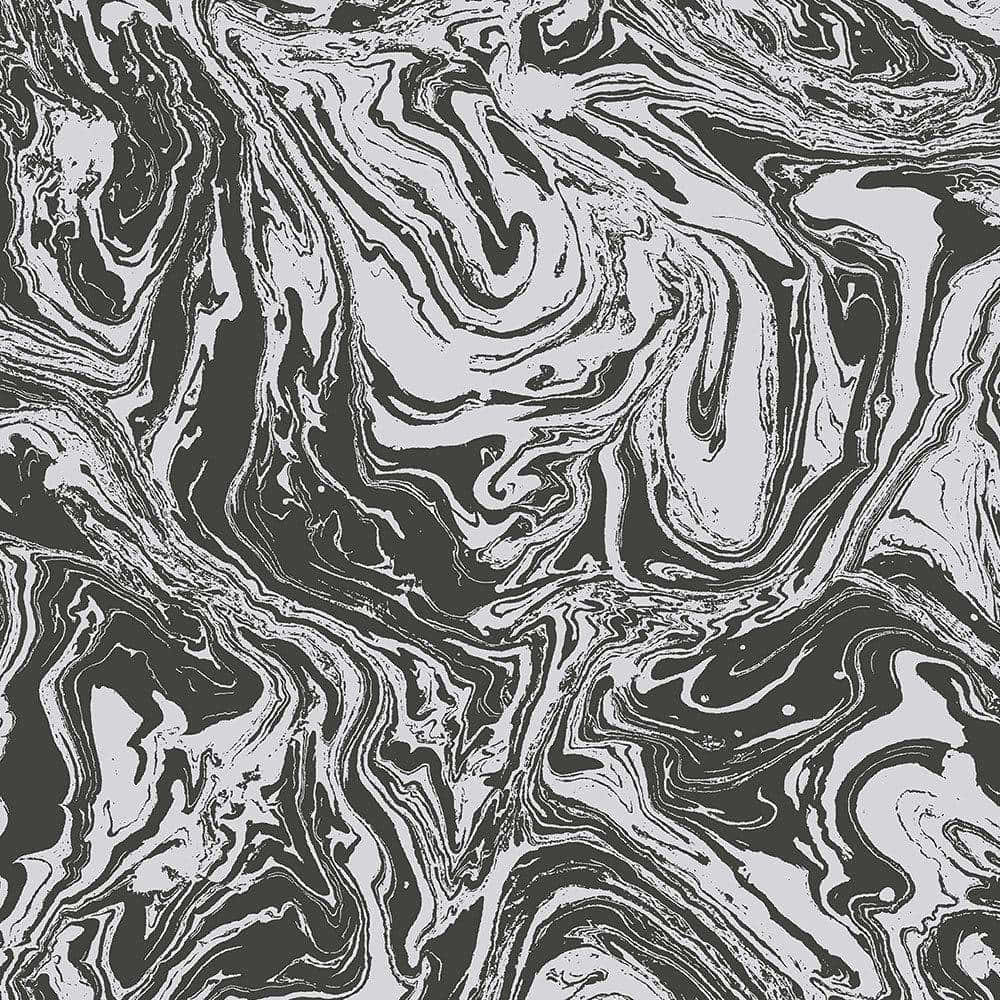 A Black And White Marble Pattern Wallpaper