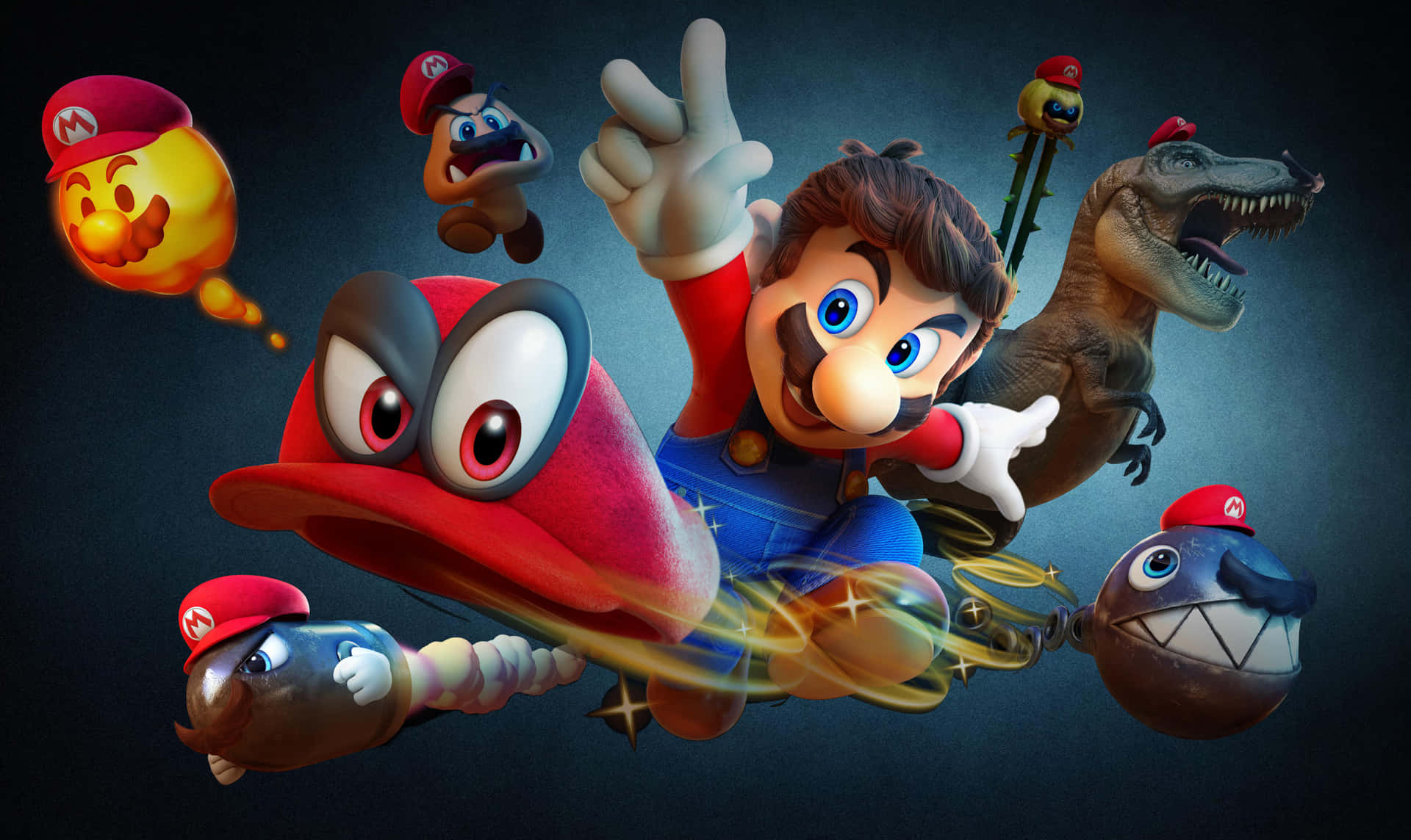 Blast off with Cool Mario Wallpaper