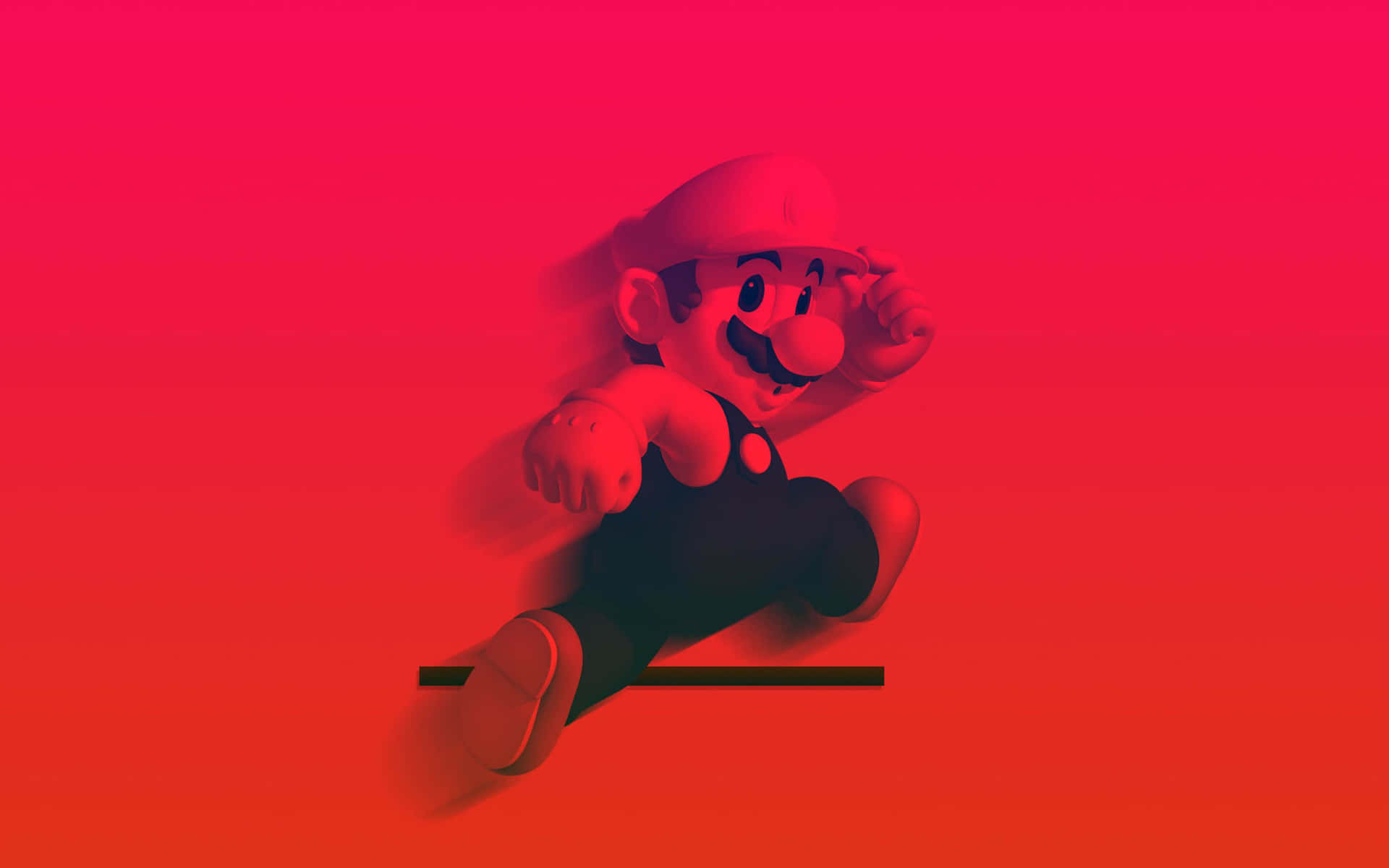 Klar til at udforske Svampe Riget med Cool Mario! Wallpaper