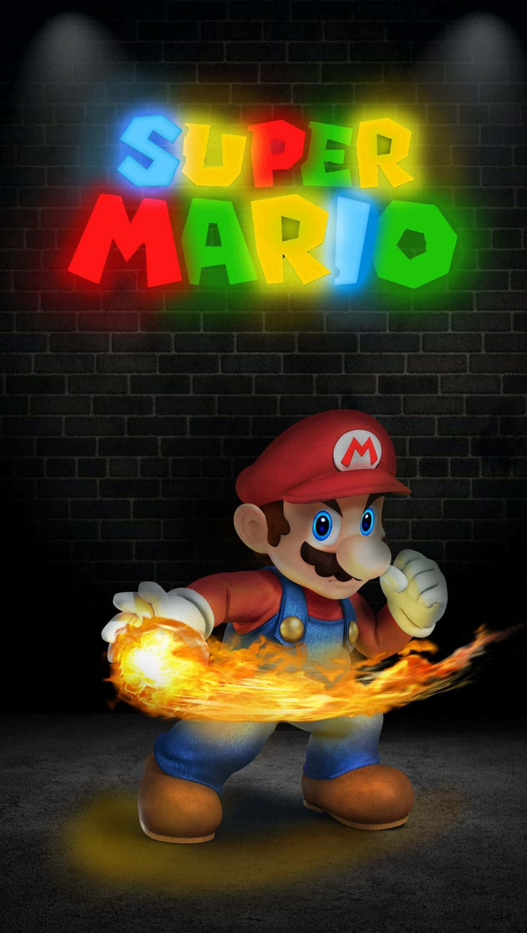 Njutav Lite Härligt Retrospelande Med Mario! Wallpaper