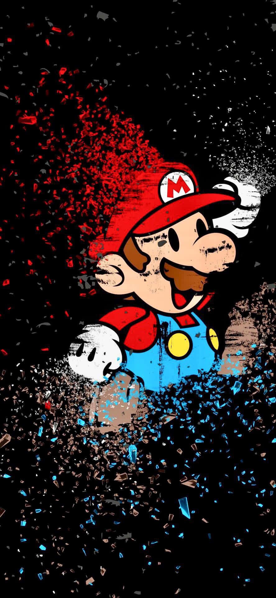 Cool Mario, the classic Super Mario Bros mascot. Wallpaper