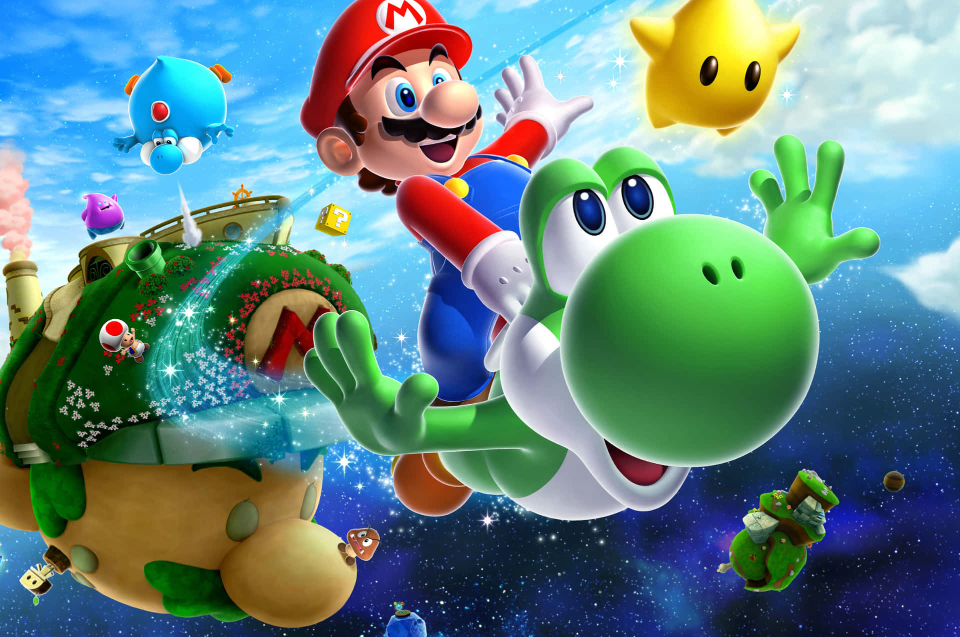 Super Mario bringer gode tider og masser af gys. Wallpaper
