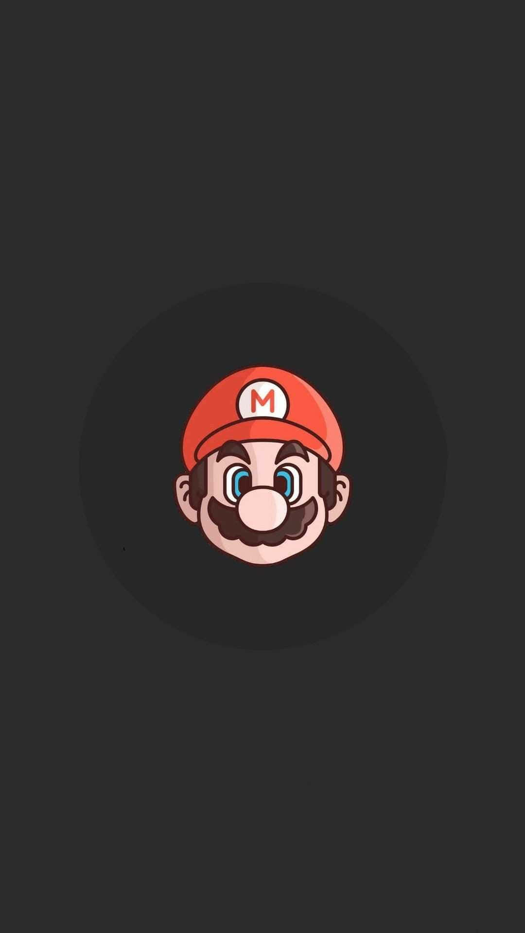 Mario den seje vandrørleder klar til handling. Wallpaper