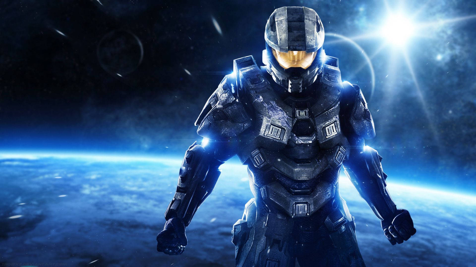 Cool Master Chief In Space