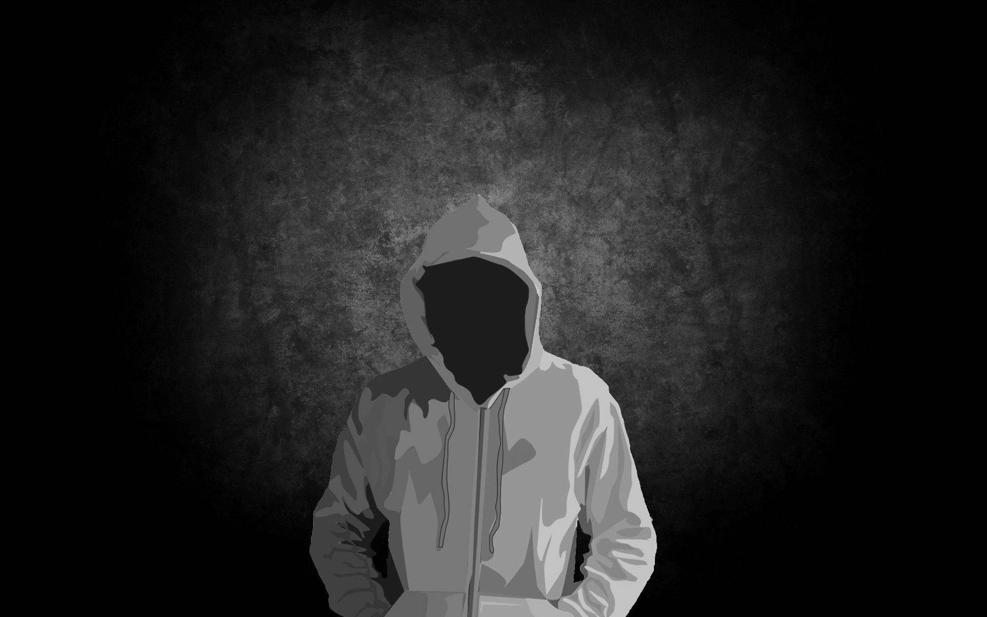 Cool Men Hooded Man Black Aesthetic Wallpaper