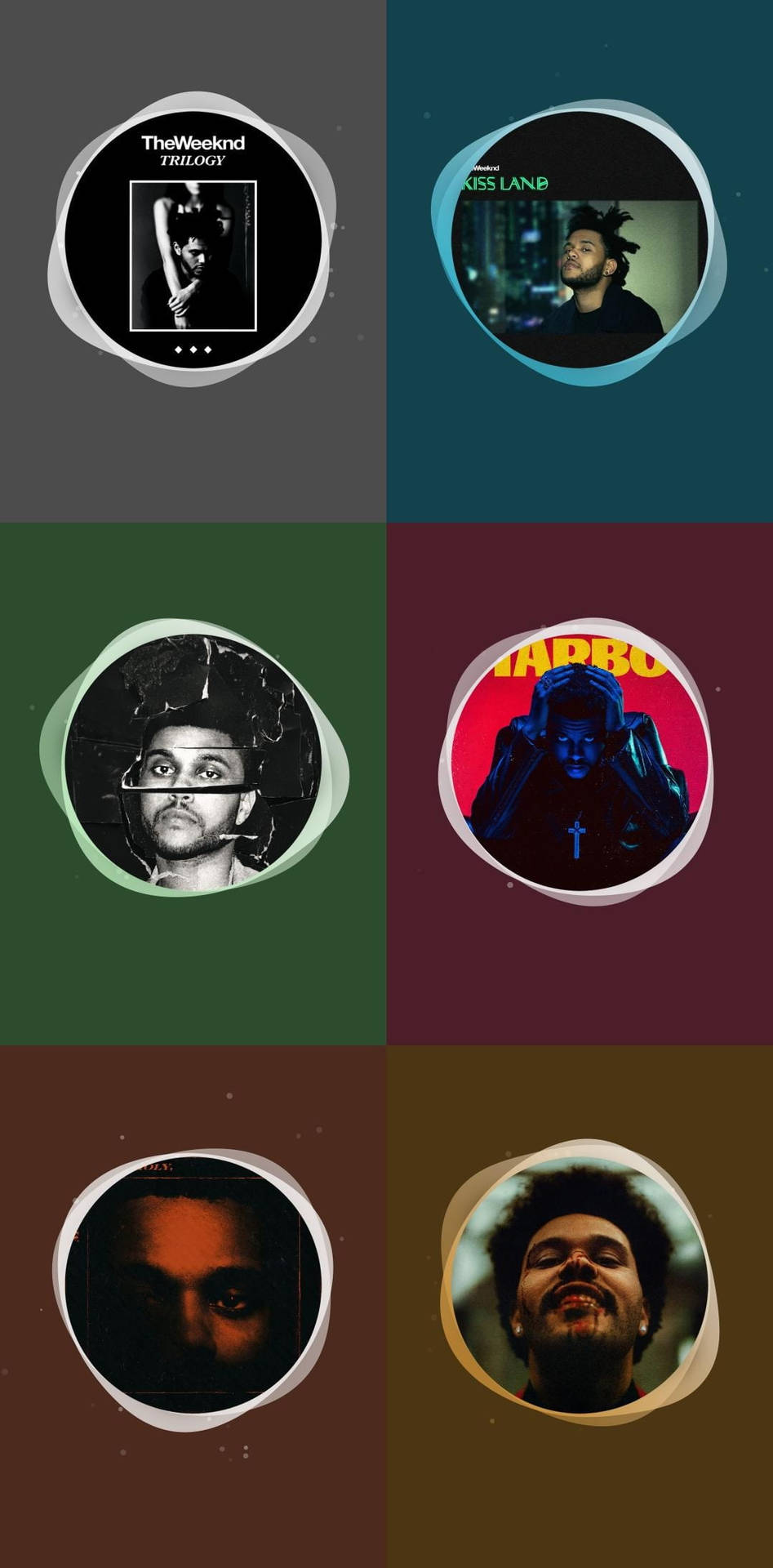 Cool Men The Weeknd Album Collage Wallpaper