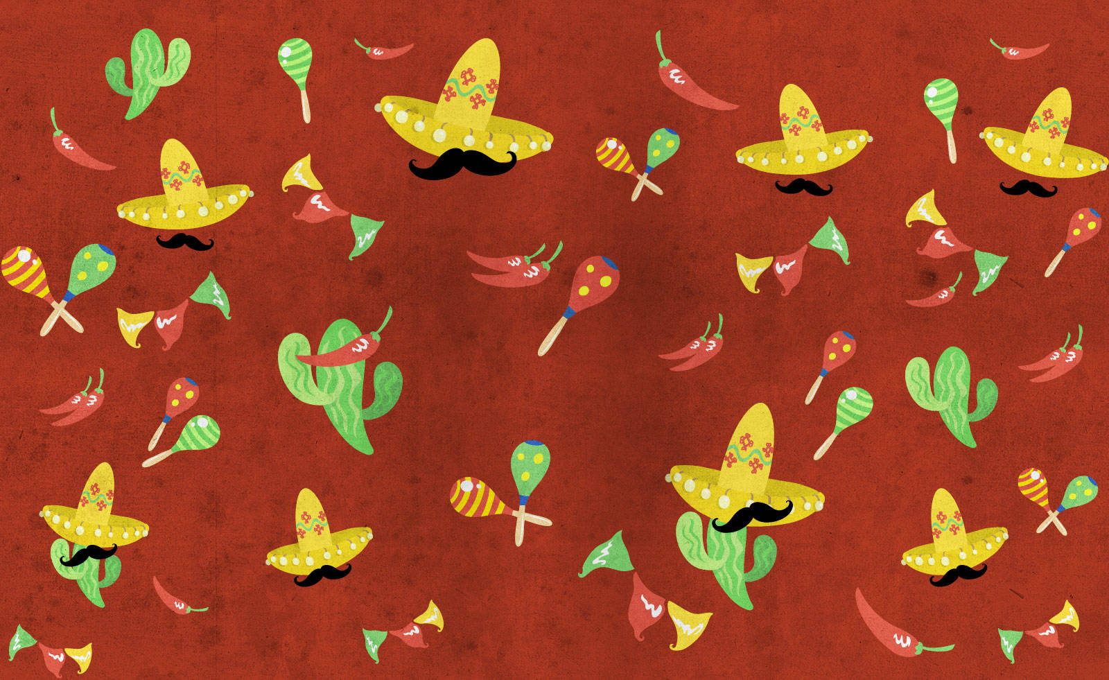 Cool Mexican Taco Fiesta Digital Art Wallpaper