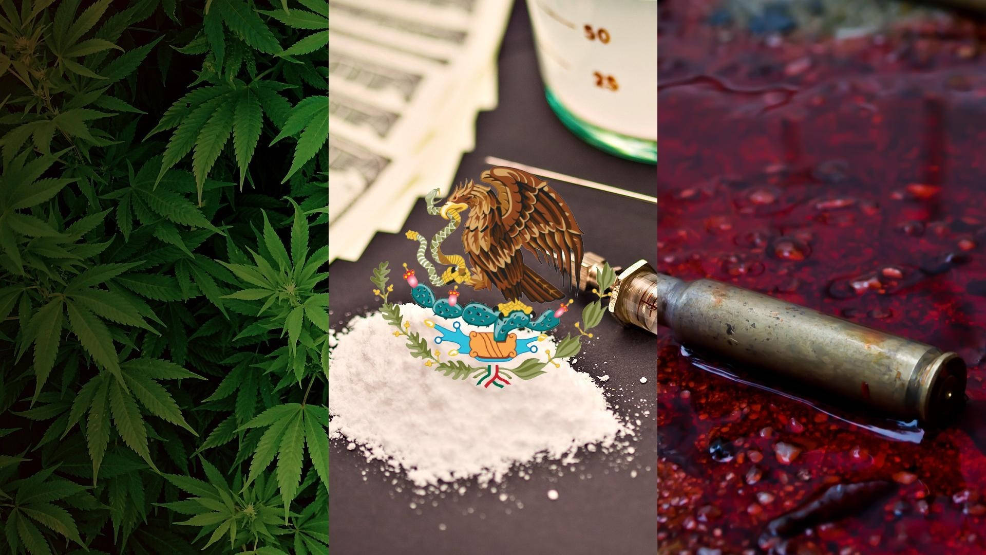 Marijuana, kokain og en pistol Wallpaper